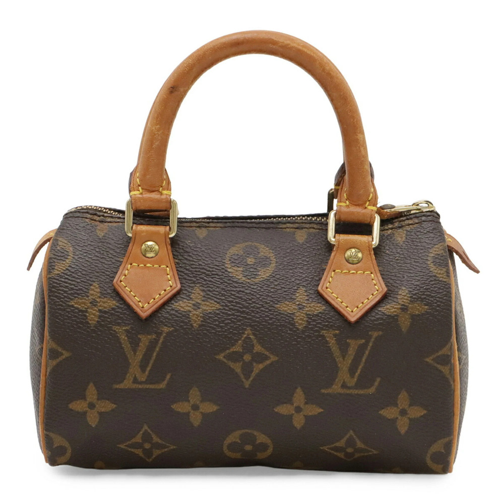 LOUIS VUITTON Brown Monogram Mini Speedy Pouch